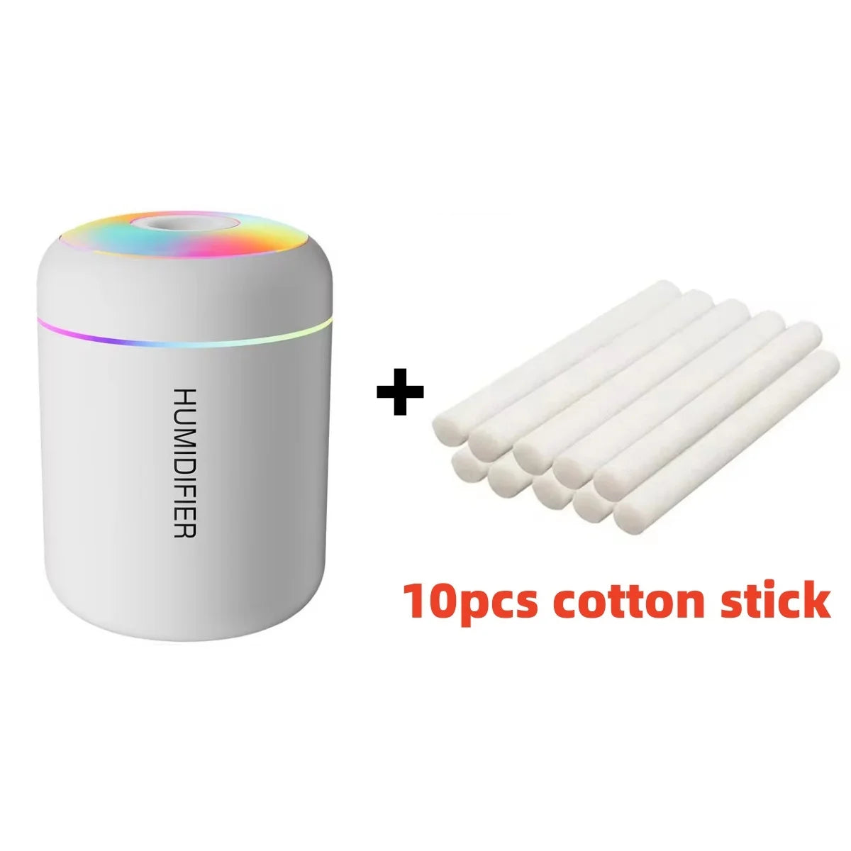 Colorful LED Cool Mist Humidifier – USB Aroma Diffuser - 180ml