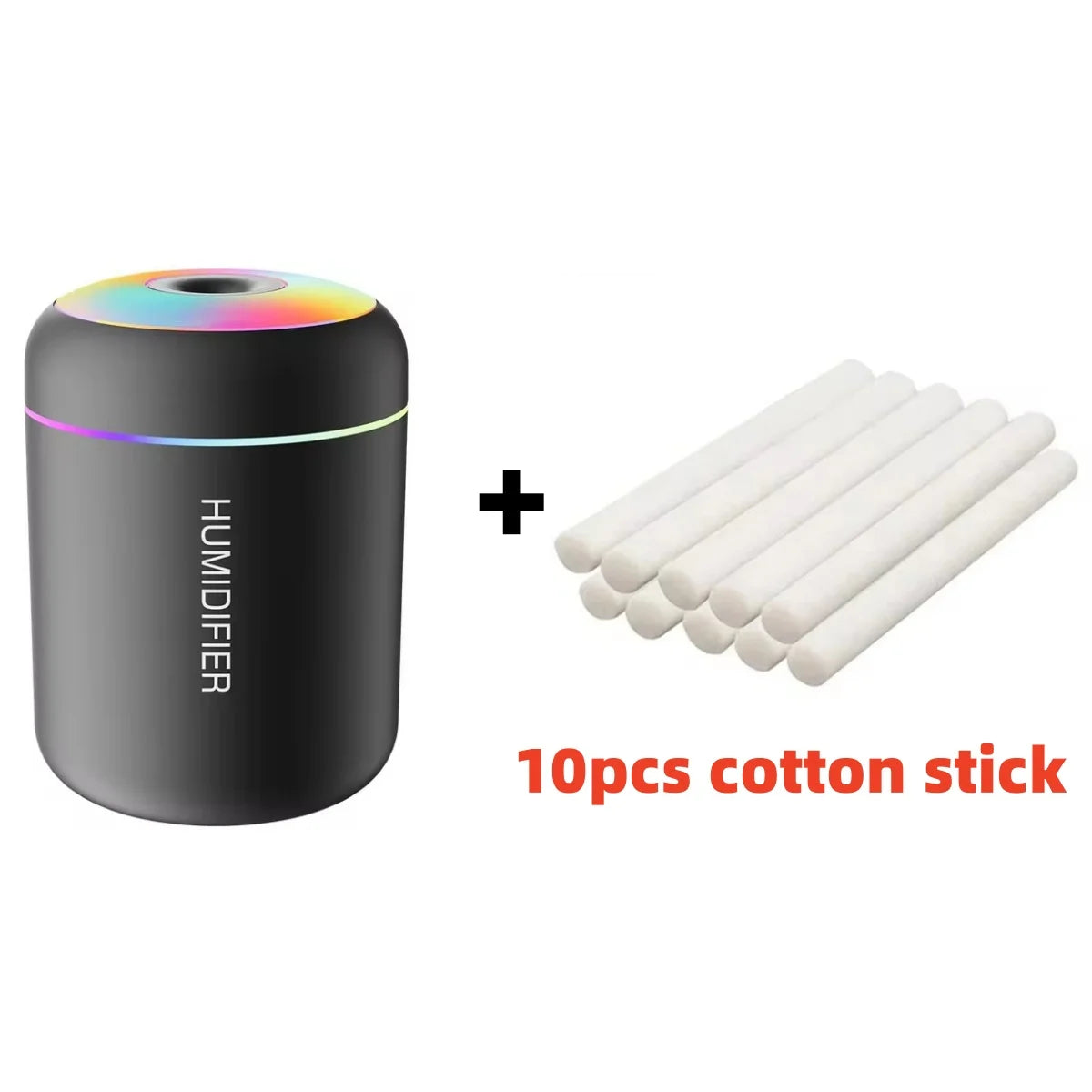 Colorful LED Cool Mist Humidifier – USB Aroma Diffuser - 180ml