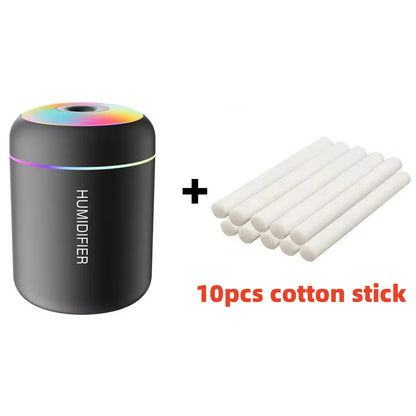 Colorful LED Cool Mist Humidifier – USB Aroma Diffuser - 180ml