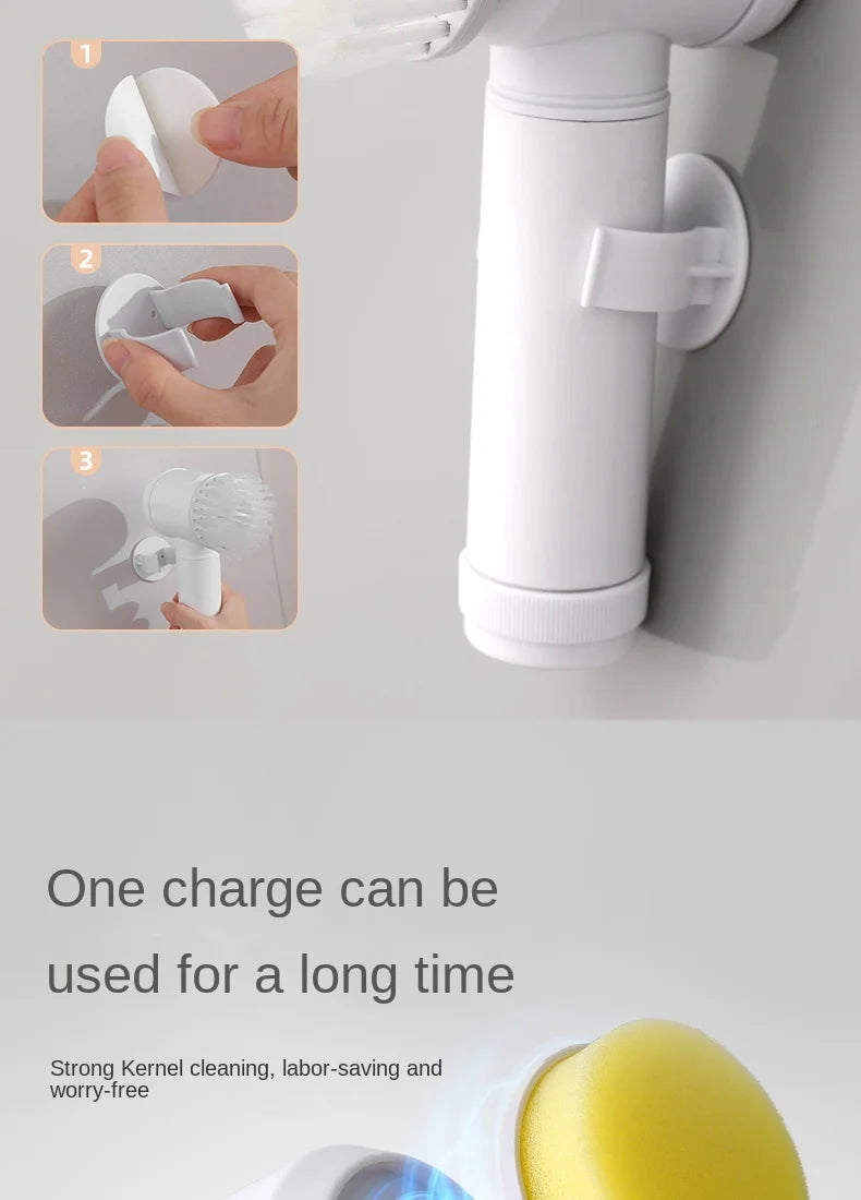 Electric Power Scrubber – Handheld Cordless Cleaning Brush