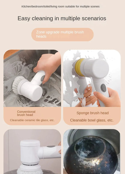 Electric Power Scrubber – Handheld Cordless Cleaning Brush